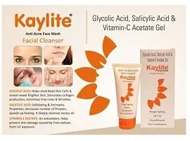 Kaylite Facial Cleanser anti acne face wash Salicylic acid and vitamin E-Acetate Gel, Oil Free,(Pack of 3) 180 ML-thumb1