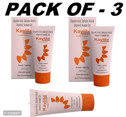 Kaylite Anti Acne Facial Cleanser Face Wash Set of - 3