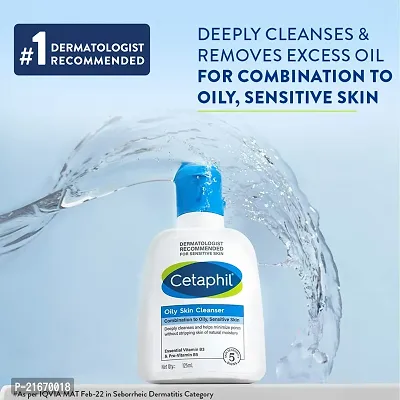 Cetaphil Oily Skin Cleanser, Daily Face Wash for Oily, Acne prone Skin, Gentle Foaming, 125ml  Face Wash by CETAPHIL-thumb0