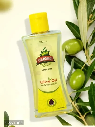 Oligro Olive Oil with Vitamin E 100ml Pack of 3  (300 ml)-thumb2