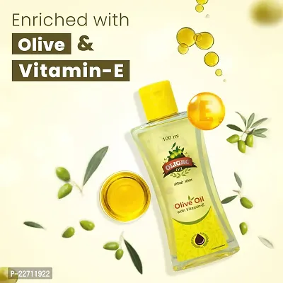 Oligro Olive Oil with Vitamin E 100ml Pack of 3  (300 ml)-thumb4