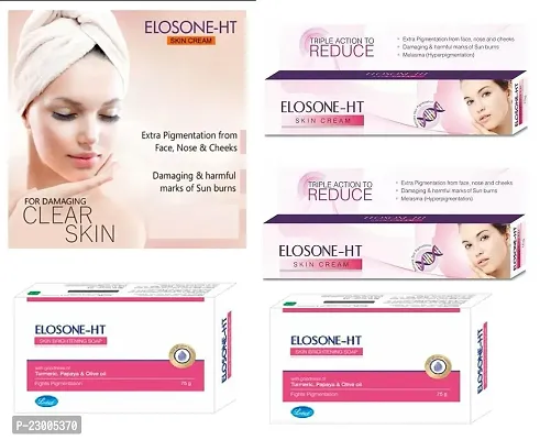 Elosone-HT Cream 15gm And Elosone-HT Soap 75gm SKIN CARE Combo set of - 2