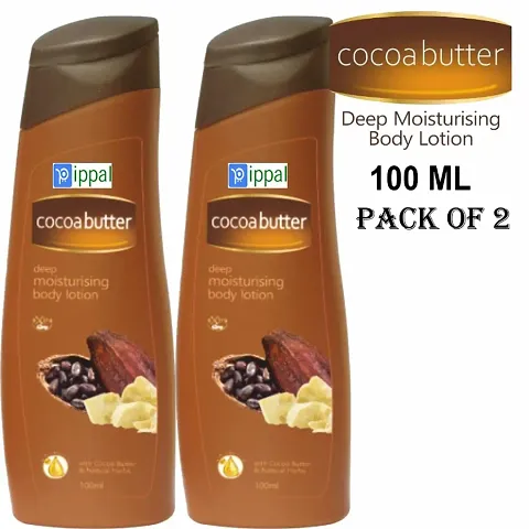 CocoaButter Body Loti Pack of 2 Deep Moisturizer for Women  Men, Ideal for Normal to Dry Skin Enriched CocoaButter Summer  Winter Skin Care