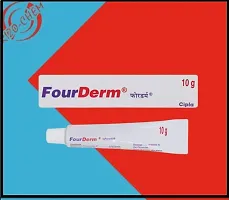 Cipla FourDerm Anti-fungal  Anti-Ageing Cream 10 gm Pack of - 5 Free Dermifresh Powder-thumb2