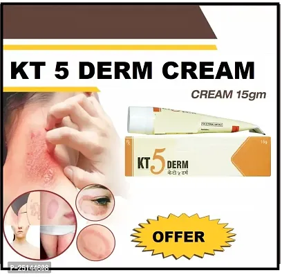 KT 5 DERM Anti Fungal 15g Cream, Pack Of 5 Free Dermifresh Powder-thumb2