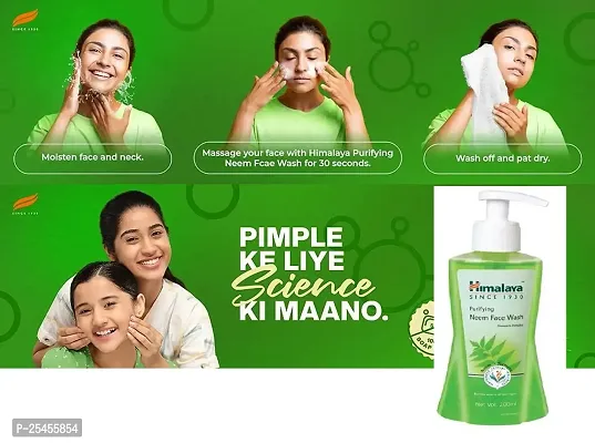 Himalaya's purifying neem face wash ,cleans impurities and helps clear pimples Pack of - 2-thumb3