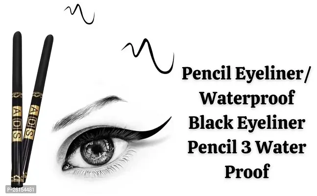 ADS Perfect Eyeliner Waterproof Free Liner 12pcs Black 2.5 g (Black)-thumb3