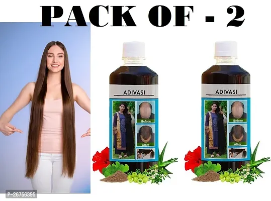 Adivasi Hair Growth Oil for Hair Fall Control, Hair Growth for Men and Women Pack of - 2