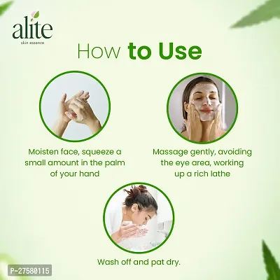 Alite Anti Acne Skin Care Combo Pack of 4 - Neem Aloevera Soap with (2) 75g Each |Neem Aloevera Face Wash (2)70g Each with Natural Herbs for Skin Purifying-thumb4
