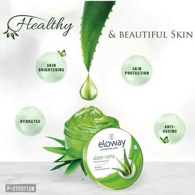 Eloway Aloe Vera Moisturising Beauty Gel For Acne, Pimple Free And Glowing Skin 100ml Pack of - 4-thumb3