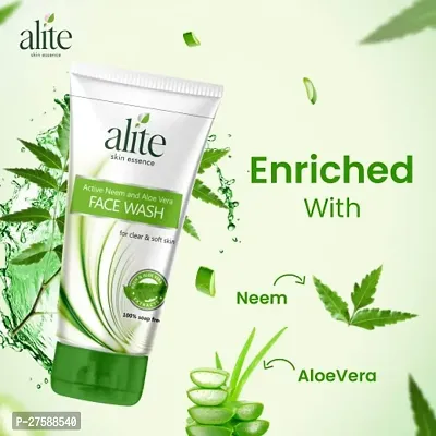 Alite Active Neem And Aloe Vera Face Wash For Acne And Pimples Free Skin 70g Pack of - 6-thumb4