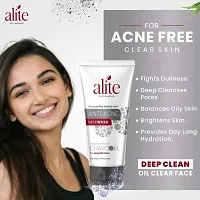 Alite Anti-Acne Charcoal Face Wash For Acne And Pimples Free Skin 70g Pack of - 6-thumb1