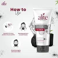 Alite Anti-Acne Charcoal Face Wash For Acne And Pimples Free Skin 70g Pack of - 6-thumb2