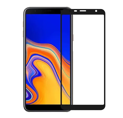 Desithat Tempered Glass Compatible for 11D for SAMSUNG J6 PLUS Full Screen Coverage Tempered Glass Screen Guard Protector