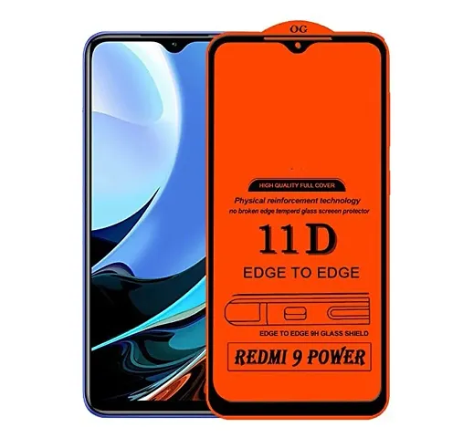 Cloudza 11D Tempered Glass Screen Protector Compatible With Redmi Note 9 Pro Edge To Edge Full Screen Coverage With Easy Installation Kit(Pack of 1)