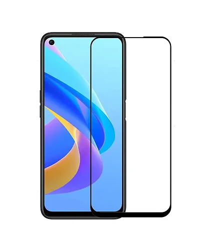 SM Styles 11D Tempered Glass Screen Protector Compatible for Oppo A76 (Transparent) Full Screen Coverage (Pack of 1)