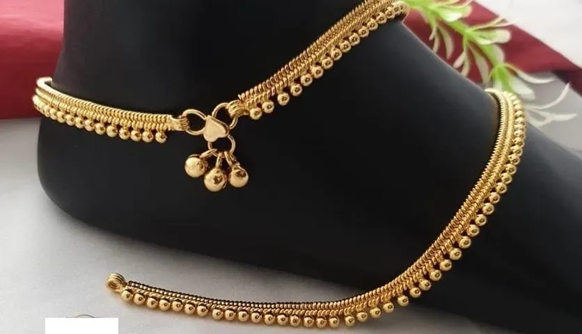 Golden Alloy Anklet