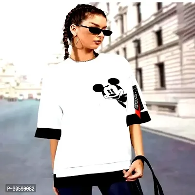 Trendy Designer Women And Girls Cotton Blend  Tshirts