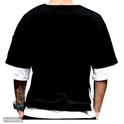 New Trendy Stylish Comfortable Cotton Blend Round Neck Mens Regular Fit Printed Tshirt-thumb2