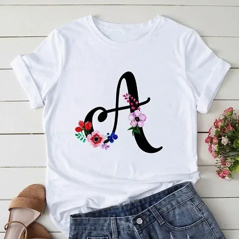 Elegant Floral T-Shirt For Women