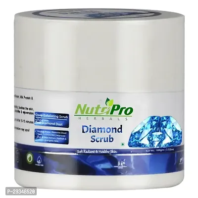 Nutripro Diamond Scrub Deep Exfoliating Enriched With Real Diamond Dust Improve Overall Skin Texture Refresh Energetic Skin Miniral Cruelty Free 100Gm-thumb0