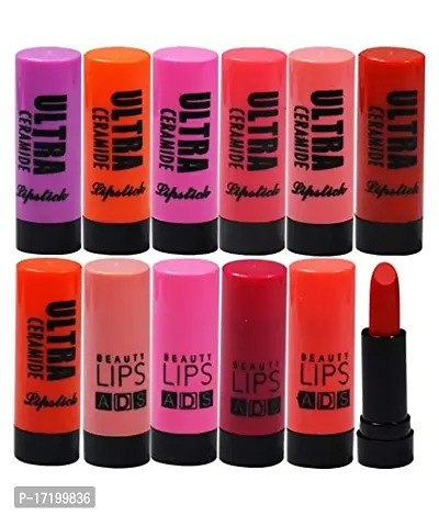 Adbeni Ultra Ceramide Matte Lipstick Multicolor Combo Of 12 2.5 gm With Kajal?-thumb5