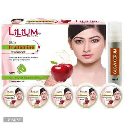 Lilium Skin Fruitamine Treatment Facial Kit 220Gm For The Clear Bright Skin With 5 In 1 Face Massager