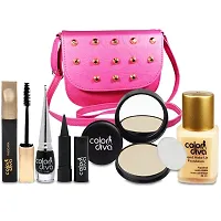 Special For Beautiful Gilrs Makeup Combo Set With Stylish Sling Hand Bag Pack of 6, GC547-thumb1