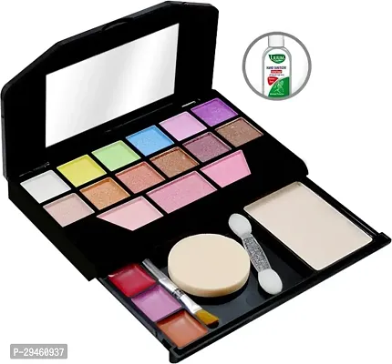 Makeup Kit, 12 Eyeshadow, 3 Blusher, 1 Compact, 3 Lip Color, (5024), 15G With Lilium Hand Cleanser ()-thumb0