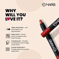 MARS Long Lasting Crayon Lipstick up to 12 Hours Stay | Matte Finish | Waterproof | Won't Smudge Won't Budge Lip Crayon (3.5 gm) 23-I Am Cute-thumb3