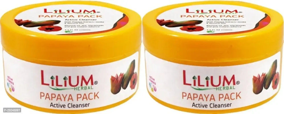 Lilium Lilium Papaya Active Cleanser Pack 100 Ml Pack Of 2 100 Ml