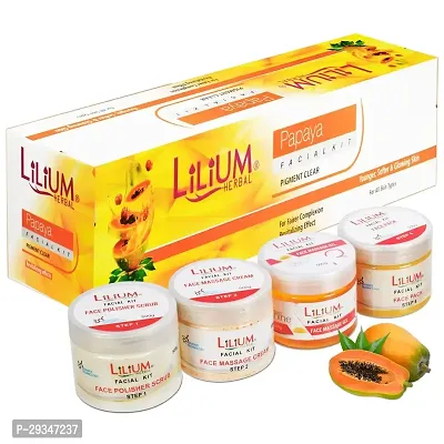 Lilium Papaya Facial Kit 2Kg For Younger Softer Glowing Skin