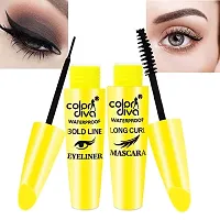 Adbeni Waterproff Length Fiber Extension Eyeliner  Mascara, 10ml Each (CDYLW)-thumb1