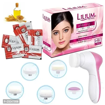 Lilium Whitening Facial Kit 60G With Multifunction 5In1 Massager-thumb0