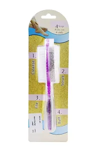 adbeni 4-in-1 Multi-use Pedicure Paddle Brush - 4 Step (Cleanse, Scrub, File and Buff) - Color May Vary-thumb1