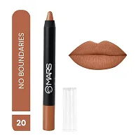 MARS Long Lasting Crayon Lipstick up to 12 Hours Stay | Matte Finish | Waterproof | Won't Smudge Won't Budge Lip Crayon (3.5 gm) 20-No Boundaries-thumb1