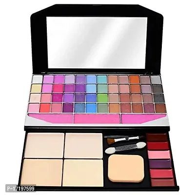 ADS Makeup Kit with 48 Colour Eyeshadow with 3 Blusher 4 Compact and 6 Lipcolour-thumb0