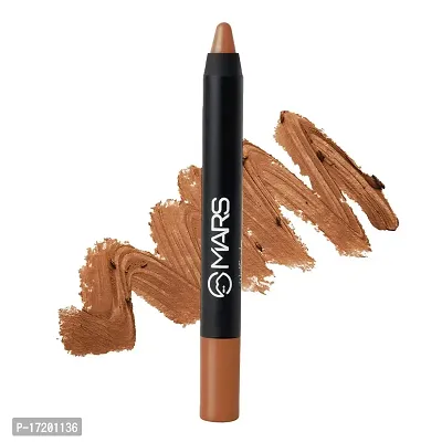 MARS Long Lasting Crayon Lipstick up to 12 Hours Stay | Matte Finish | Waterproof | Won't Smudge Won't Budge Lip Crayon (3.5 gm) 20-No Boundaries-thumb0