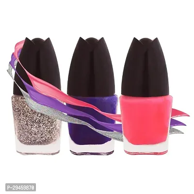 Nail Polish | Chip Resistant, Quick Dry And Long-Lasting Fun And Bright (Pack Of 3)-thumb0