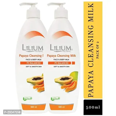 Lilium Herbal Papaya Cleansing Milk Pack Of 2