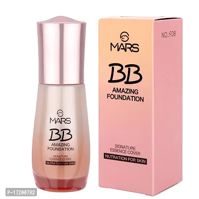 MARS BB Amazing Signature Essence Cover Nutration For Skin Lotion Foundation Medium-F08, 60 ml Matte Finish-thumb3