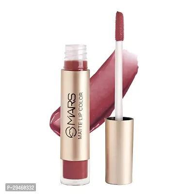 Mars Matte Lip Color Non-Transfer Smudge Proof Liquid Lipstick (Lotus, 4.5 G)