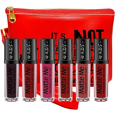 Lipstick With Makeup Pouch Combo