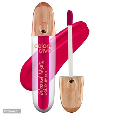 Color Diva Glazed Matte Liquid Lipstick (Rosette 118, 5.5 ml)-thumb0