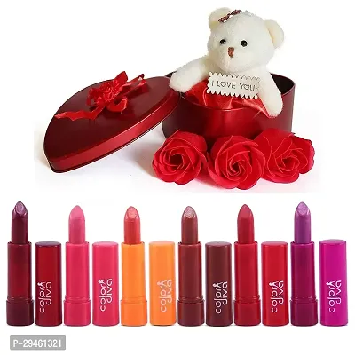 Special Valentine Day Gift With Love Lipstick (7 Items In The Set)-thumb0