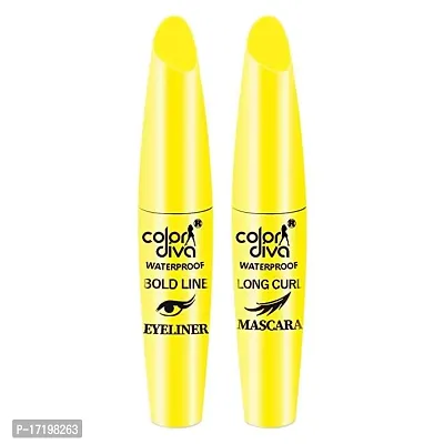 Adbeni Waterproff Length Fiber Extension Eyeliner  Mascara, 10ml Each (CDYLW)-thumb5