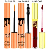 COLOR DIVA Waterproof  Long Lasting Eyeliner, Mascara  Sindoor, 6ml, (EM102-S101) Pack of 3-thumb1