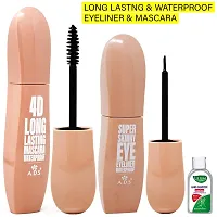 ADS Good Choice India Long Lasting Waterproof Eyeliner  Mascara, Black, 8ml+10ml (1575)-thumb1