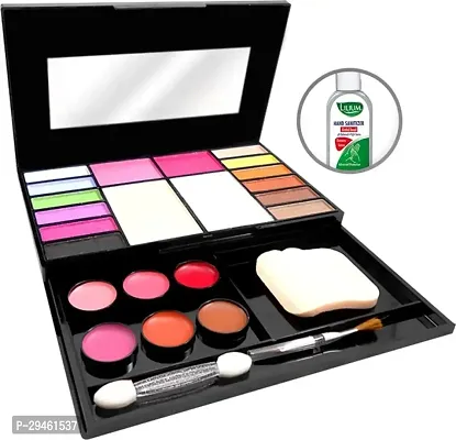 Makeup Kit, 12 Eyeshadow, 2 Blusher, 2 Compact, 6 Lip Color, (5020), 26G With Lilium Hand Cleanser ()