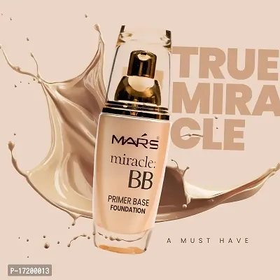 Mars Miracle BB Anti Ageing Expeert Hitening Light Permeable Primer Base Foundation-F04 (Nude Beige, 60ml)-thumb2